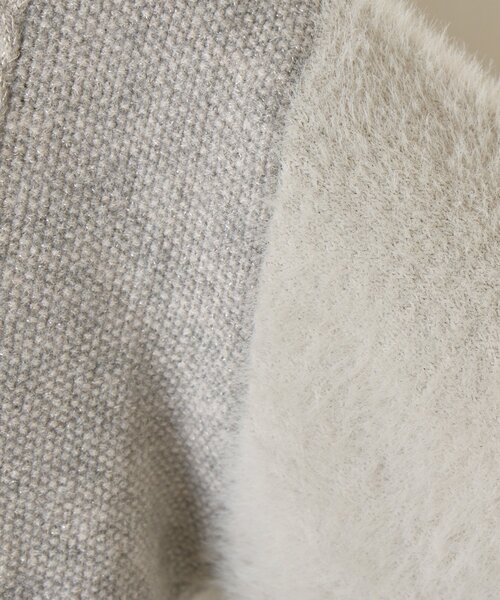 Jena espace merveilleux(ジェナ エスパスメルヴェイユ)の「ラメフェザーケーブルニット(ニット/セーター・レディース・ブルー/チャコールグレー/ライトグレー・FREE)」の20枚目の写真