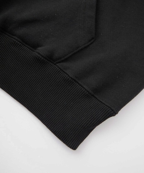 X-girl(エックスガール)の「MILLS LOGO LAYERED PATCH SWEAT HOODIE(パーカー・レディース・アッシュ/ブラック/ネイビー・S/M/L)」の12枚目の写真