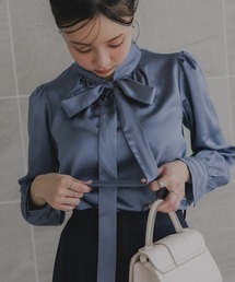 Petitjo | 小さいサイズ　ボウタイブラウス 　身長さん・小柄女性(シャツ/ブラウス)