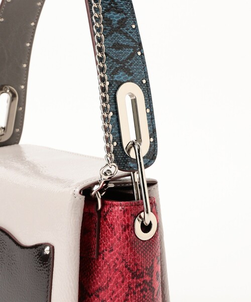 Ray BEAMS（レイビームス）の「配色 ワンハンドル バッグ（トートバッグ・レディース・グリーン/グレー/ブラック・ONE SIZE）」の9枚目の写真