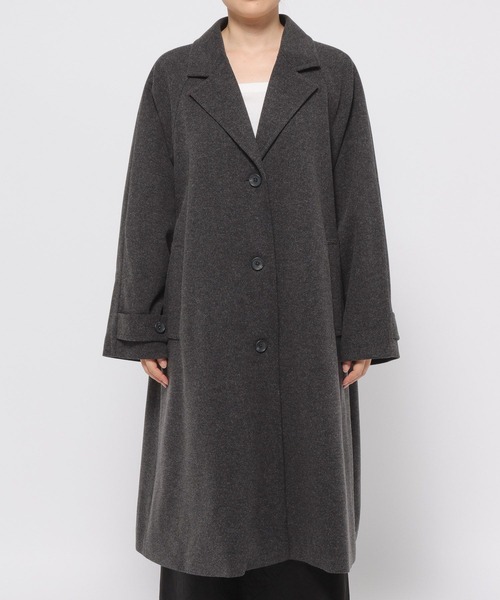 LOWRYS FARM　ローリーズファーム　カノコ　チェスター　コート　ロング　カーディガン　コーディガン　グレー SALE／50%OFFカノコバイカラーハイネック LOWRYS FARM