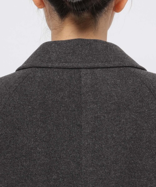 LOWRYS FARM（ローリーズファーム）の「ウールライクチェスターコート　494126（チェスターコート・レディース・チャコールグレー/ブラウン/ネイビー/パープル・FREE）」の8枚目の写真