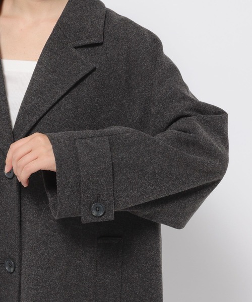 LOWRYS FARM　ローリーズファーム　カノコ　チェスター　コート　ロング　カーディガン　コーディガン　グレー SALE／50%OFFカノコバイカラーハイネック LOWRYS FARM