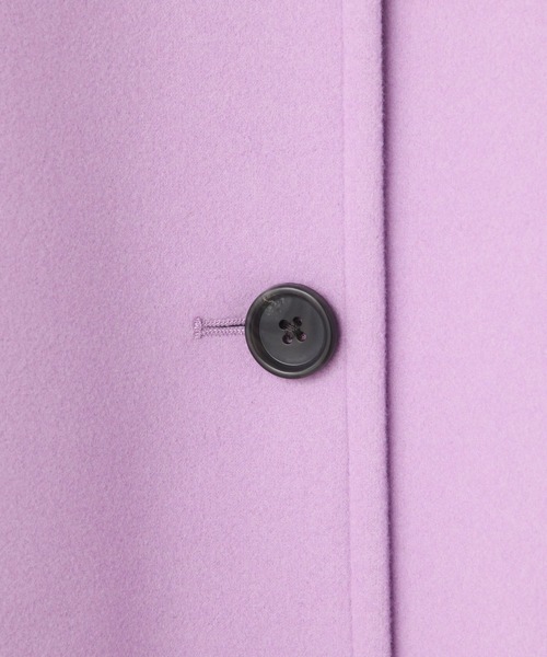 LOWRYS FARM（ローリーズファーム）の「ウールライクチェスターコート　494126（チェスターコート・レディース・チャコールグレー/ブラウン/ネイビー/パープル・FREE）」の17枚目の写真