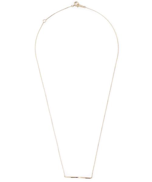 BEAUTY&YOUTH UNITED ARROWS(ビューティーアンドユースユナイテッドアローズ)の「BY K10 ツイストバーネックレス ◆(ネックレス・レディース・ゴールド・FREE)」の2枚目の写真