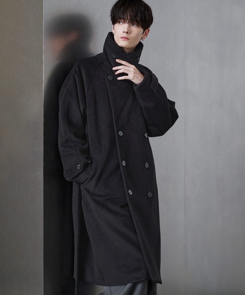 ウール混メルトンダブルチェスターコート（チェスターコート）｜ETELIO