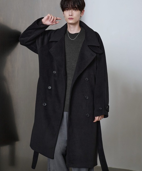 ETELIO（エテリオ）の「ウール混メルトンダブルチェスターコート