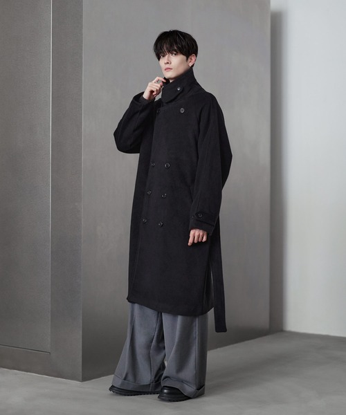 ETELIO（エテリオ）の「ウール混メルトンダブルチェスターコート
