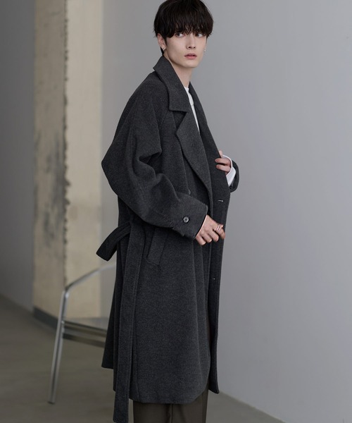 ETELIO（エテリオ）の「ウール混メルトンダブルチェスターコート