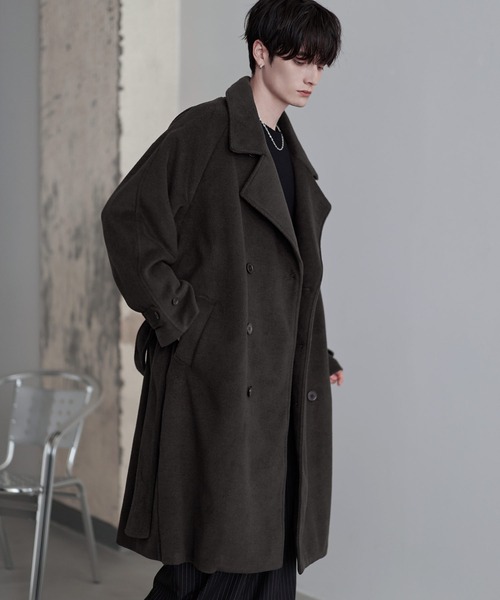 DIESEL チェスターコート M ブラック ウール混 イタリア製 DIESEL