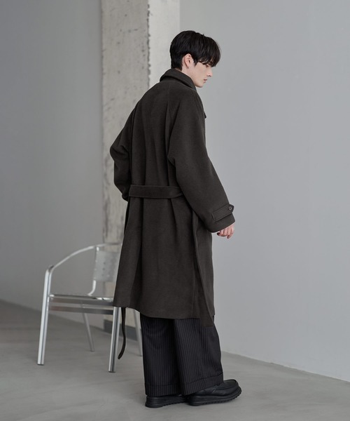 ウール混メルトンダブルチェスターコート（チェスターコート）｜ETELIO