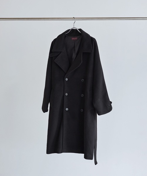 定価100万超✨】最高級◎ZILLI カシミヤ ダブルチェスターコート 黒XL