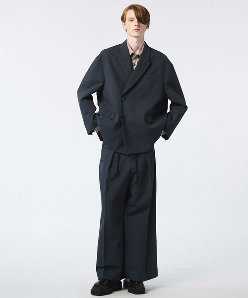 MAISON SPECIAL ブラック テーラードジャケット セットアップ MAISON SPECIAL ジャケット テーラードジャケット 「UNISEX