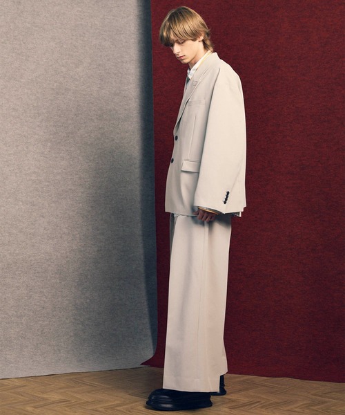 MAISON SPECIAL(メゾンスペシャル)の「《UNISEX》Water Repellent Prime-Over Set Up/撥水プライムオーバーセットアップ【MAISON SPECIAL/メゾンスペシャル】(テーラードジャケット・メンズ・ネイビー/ブラック/ブラウン/ライトグレー・1/0/2)」の13枚目の写真