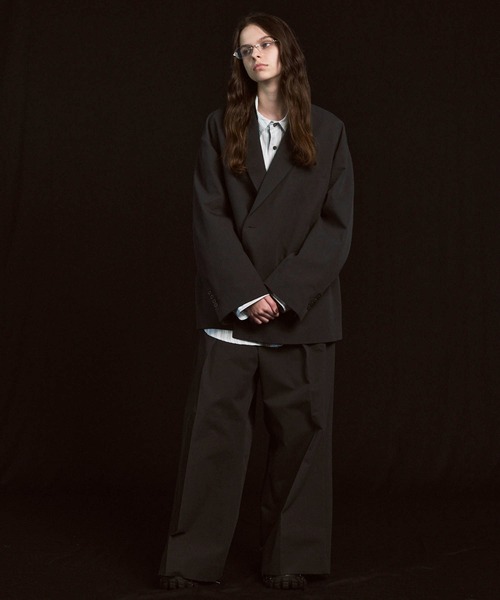 MAISON SPECIAL(メゾンスペシャル)の「《UNISEX》Water Repellent Prime-Over Set Up/撥水プライムオーバーセットアップ【MAISON SPECIAL/メゾンスペシャル】(テーラードジャケット・メンズ・ネイビー/ブラック/ブラウン/ライトグレー・1/0/2)」の8枚目の写真