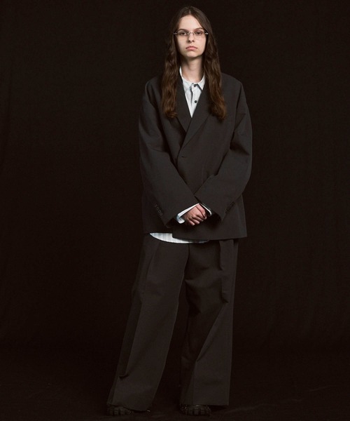 MAISON SPECIAL ブラック テーラードジャケット セットアップ MAISON SPECIAL ジャケット テーラードジャケット 「UNISEX」T/W