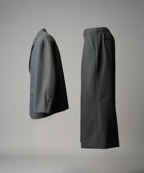 MAISON SPECIAL(メゾンスペシャル)の「《UNISEX》Water Repellent Prime-Over Set Up/撥水プライムオーバーセットアップ【MAISON SPECIAL/メゾンスペシャル】(テーラードジャケット・メンズ・ネイビー/ブラック/ブラウン/ライトグレー・1/0/2)」の20枚目の写真