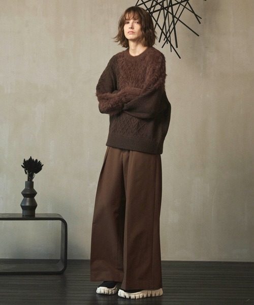 【MAISON SPECIAL】新品タグ付き セットアップ UNISEX》Wool Like Regular-Over Set Up/ウールライクレギュラー