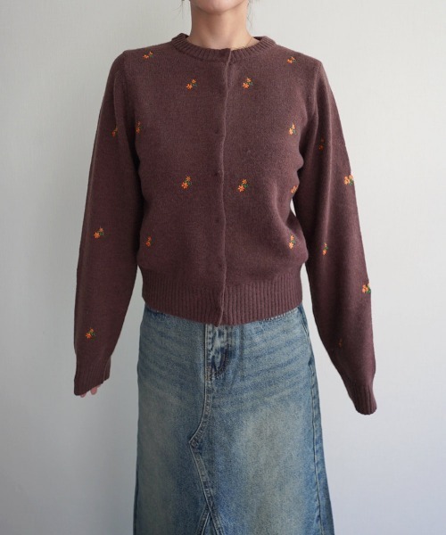 Rashik(ラシク)の「フラワー刺繍カーディガン(カーディガン/ボレロ・レディース・グレー/ネイビー/ブラウン・FREE)」の17枚目の写真