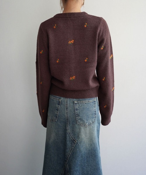 Rashik(ラシク)の「フラワー刺繍カーディガン(カーディガン/ボレロ・レディース・グレー/ネイビー/ブラウン・FREE)」の19枚目の写真