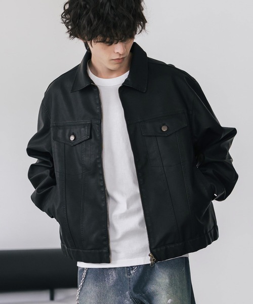 40s 50s WICO ZIP コの字 unknown レザー ジャケット 黒 40s 50s WICO ZIP コの字 unknown レザー ジャケット 黒 40s 50s