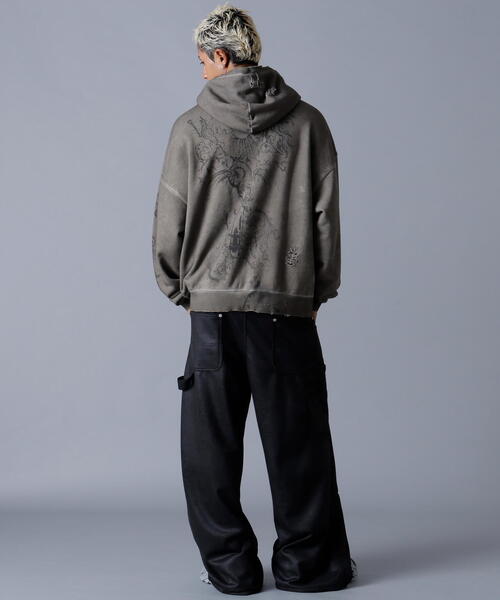 DANKE SCHON（ダンケシェーン）の「DankeSchon/ダンケシェーン/BURN HOODIE（パーカー・レディース・ベージュ・M/L）」の13枚目の写真