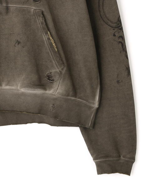 DANKE SCHON（ダンケシェーン）の「DankeSchon/ダンケシェーン/BURN HOODIE（パーカー・レディース・ベージュ・M/L）」の18枚目の写真