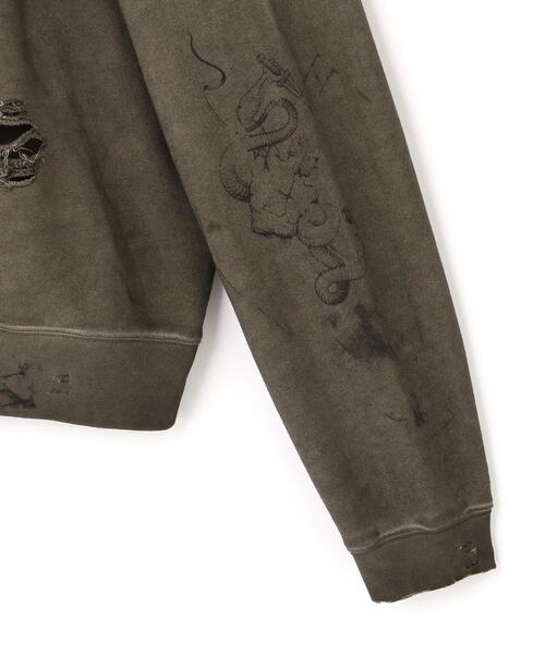 DANKE SCHON（ダンケシェーン）の「DankeSchon/ダンケシェーン/BURN HOODIE（パーカー・レディース・ベージュ・M/L）」の21枚目の写真