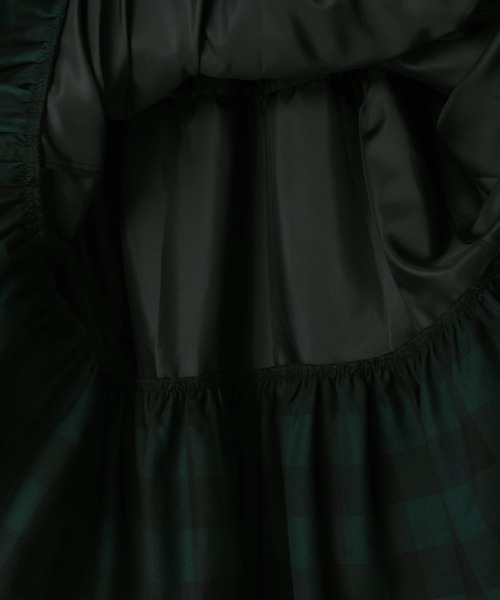 LOWRYS FARM（ローリーズファーム）の「チェックティアードスカート　598048（スカート・レディース・アイボリー/グリーン/ブラウン・FREE）」の9枚目の写真