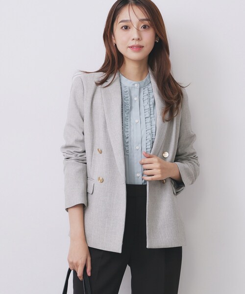 Oggi掲載》ダブルブレストテーラードジャケット/セットアップ対応可