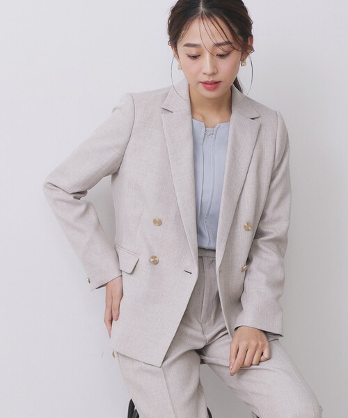 セール】《Oggi掲載》ダブルブレストテーラードジャケット