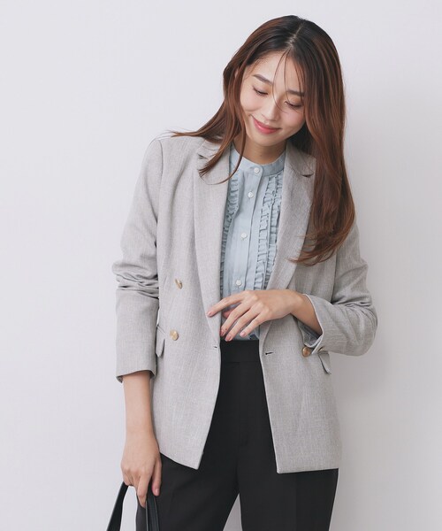 Oggi掲載》ダブルブレストテーラードジャケット/セットアップ対応可