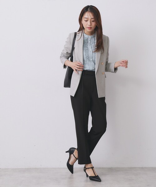 セール】《Oggi掲載》ダブルブレストテーラードジャケット