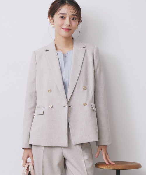 セール】《Oggi掲載》ダブルブレストテーラードジャケット