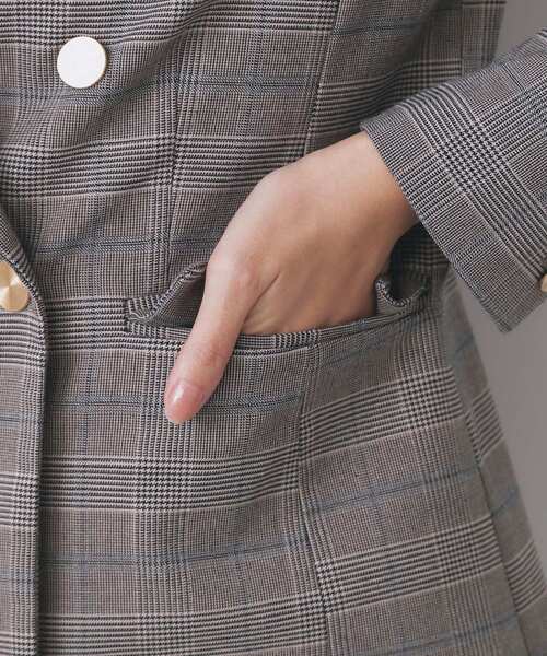 モガ★未使用★ダブルブレストテーラードジャケット★ジャージー素材★42,000円 セール】《Oggi掲載》ダブルブレストテーラードジャケット