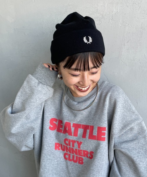 FRED PERRY フレッドペリー ニット帽 ビーニー FRED PERRY フレッドペリー ニット帽 メリノ ウール ビーニー