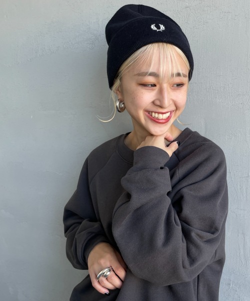 専用！FRED PERRY フレッドペリー 別注 ロゴ刺繍 シャギー ニット FRED PERRY フレッドペリー RAY BEAMS 別注 23AW シャギー