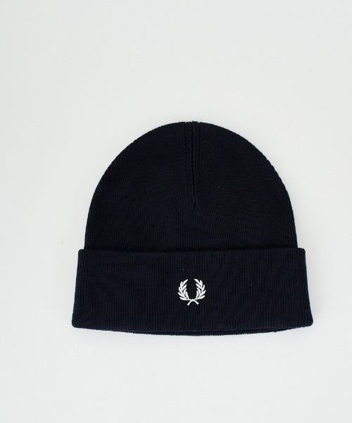 FRED PERRY（フレッドペリー）の「[FRED PERRY/フレッドペリー] ワンポイントロゴ刺繍 クラシックビーニー（ニットキャップ/ビーニー・レディース・ブラック/ネイビー・ONE SIZE）」の20枚目の写真