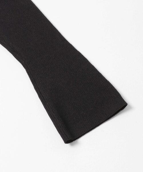 SENSE OF PLACE by URBAN RESEARCH（センスオブプレイスバイアーバンリサーチ）の「フロントホックエリツキコンパクトカーディガン（カーディガン/ボレロ・レディース・ネイビー/イエロー/ブラック・ONE）」の12枚目の写真