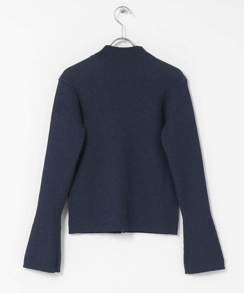 SENSE OF PLACE by URBAN RESEARCH（センスオブプレイスバイアーバンリサーチ）の「フロントホックエリツキコンパクトカーディガン（カーディガン/ボレロ・レディース・ネイビー/イエロー/ブラック・ONE）」の19枚目の写真