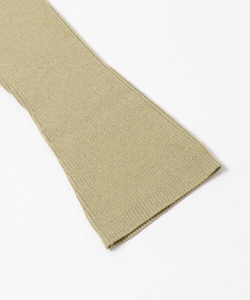 SENSE OF PLACE by URBAN RESEARCH（センスオブプレイスバイアーバンリサーチ）の「フロントホックエリツキコンパクトカーディガン（カーディガン/ボレロ・レディース・ネイビー/イエロー/ブラック・ONE）」の4枚目の写真