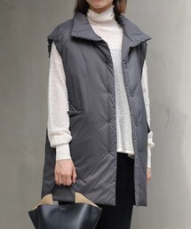 BALLSEY ノーカラー　ジレ　グレー　ベスト　ニット　トゥモローランド BALLSEY ノーカラー ジレ グレー ベスト ニット トゥモローランド