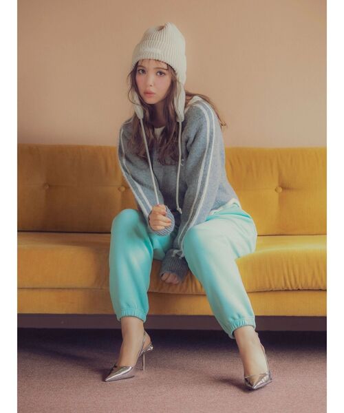 CALNAMUR（カルナムール）の「【CALNAMUR×NEW ERA】SWEAT PANTS CALNAMUR（その他パンツ・レディース・ミント/ブラウン・MEDIUM/LARGE）」の8枚目の写真