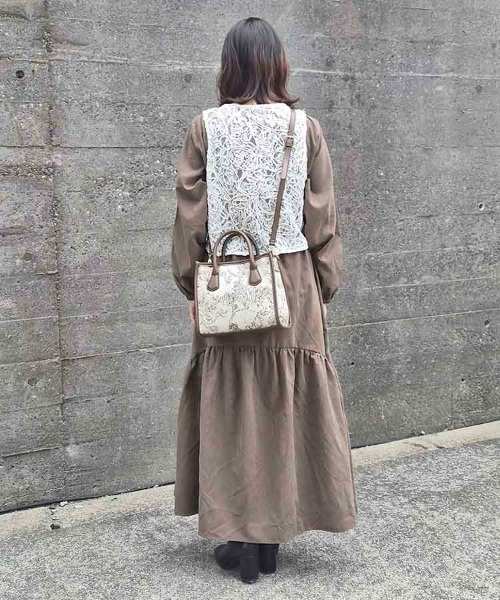 Bleu Bleuet（ブルーブルーエ）の「ゴブランスクエアミニトート（トートバッグ・レディース・ブラウン/グリーン/グレー/ブラック・FREE）」の22枚目の写真