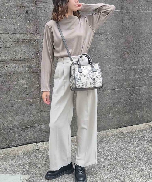 Bleu Bleuet（ブルーブルーエ）の「ゴブランスクエアミニトート（トートバッグ・レディース・ブラウン/グリーン/グレー/ブラック・FREE）」の16枚目の写真