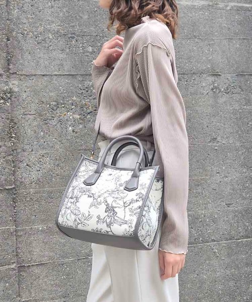 Bleu Bleuet（ブルーブルーエ）の「ゴブランスクエアミニトート（トートバッグ・レディース・ブラウン/グリーン/グレー/ブラック・FREE）」の18枚目の写真