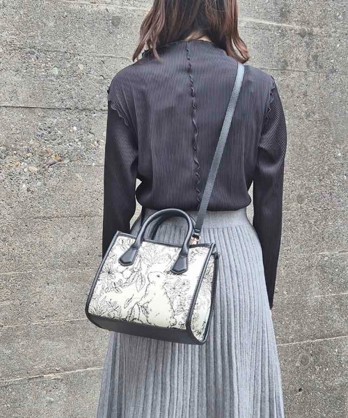 Bleu Bleuet（ブルーブルーエ）の「ゴブランスクエアミニトート（トートバッグ・レディース・ブラウン/グリーン/グレー/ブラック・FREE）」の13枚目の写真