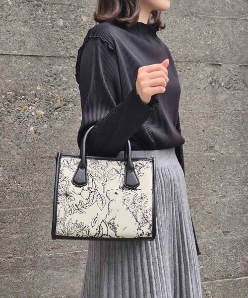 Bleu Bleuet（ブルーブルーエ）の「ゴブランスクエアミニトート（トートバッグ・レディース・ブラウン/グリーン/グレー/ブラック・FREE）」の14枚目の写真