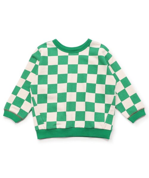 BREEZE（ブリーズ）の「【前後着用OK】どっちも正解 DAISUKI 総柄トレーナー（スウェット・キッズ・レインボー/グリーン/ベージュ/ミント/ラベンダー/レッド/ブラック/ブラウン・110/80/120/90/100/130/140）」の5枚目の写真