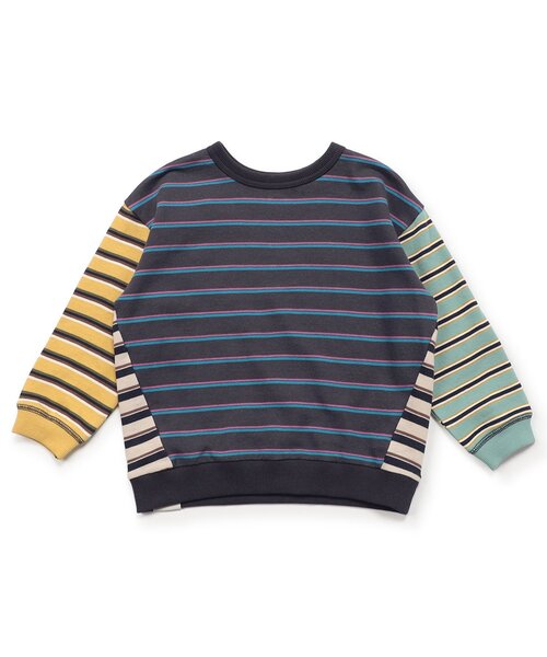 BREEZE（ブリーズ）の「【前後着用OK】どっちも正解 DAISUKI 総柄トレーナー（スウェット・キッズ・レインボー/グリーン/ベージュ/ミント/ラベンダー/レッド/ブラック/ブラウン・110/80/120/90/100/130/140）」の8枚目の写真